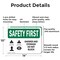Signmission Shower And Eyewash Do Not Block With Symbol, 14 in W x Rectangle, Aluminum OS-2PACK-SF-A-1014-L-10976 - alternate 5